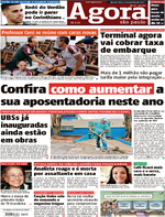 Capa do jornal Agora 05/01/2017