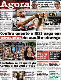 Capa do jornal Agora 06/03/2017