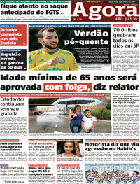 Capa do jornal Agora 07/03/2017