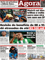 Capa do jornal Agora 08/02/2017