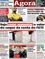 Capa do jornal Agora 09/01/2017