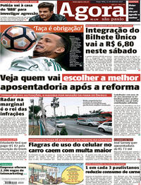 Capa do jornal Agora 11/04/2017