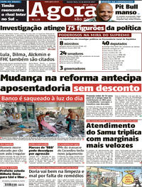 Capa do jornal Agora 12/04/2017