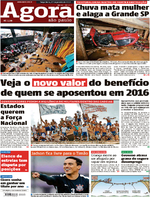 Capa do jornal Agora 17/01/2017