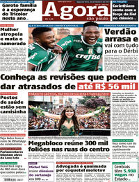Capa do jornal Agora 20/02/2017