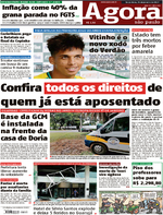 Capa do jornal Agora 24/01/2017