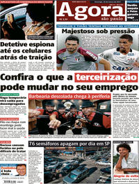 Capa do jornal Agora 26/03/2017