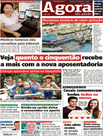 Capa do jornal Agora 29/01/2017