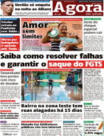 Capa do jornal Agora 30/01/2017