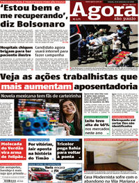 Capa do jornal Agora 08/09/2018