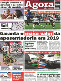 Capa do jornal Agora 11/11/2018