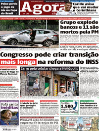 Capa do jornal Agora 05/04/2019
