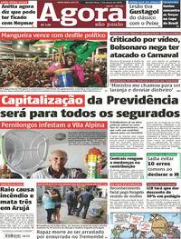 Capa do jornal Agora 07/03/2019