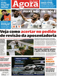Capa do jornal Agora 03/06/2019