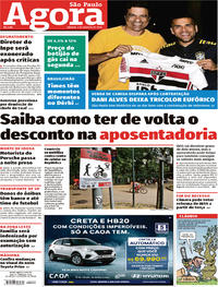 Capa do jornal Agora 03/08/2019