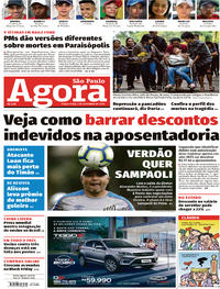 Capa do jornal Agora 03/12/2019
