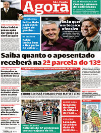 Capa do jornal Agora 05/11/2019