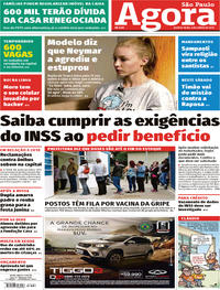 Capa do jornal Agora 06/06/2019