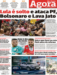 Capa do jornal Agora 09/11/2019