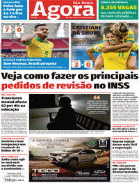 Capa do jornal Agora 10/06/2019