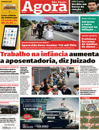 Capa do jornal Agora 12/10/2019