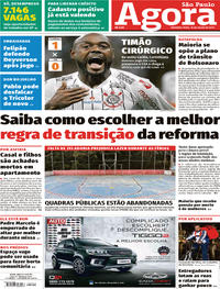 Capa do jornal Agora 15/07/2019