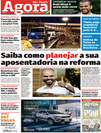 Capa do jornal Agora 15/11/2019