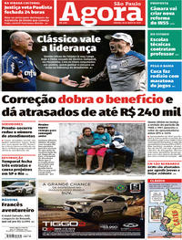 Capa do jornal Agora 18/05/2019