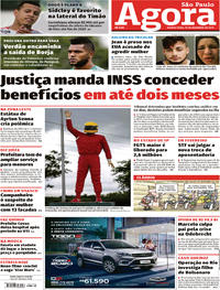 Capa do jornal Agora 19/12/2019
