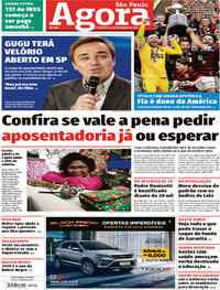 Capa do jornal Agora 24/11/2019