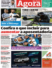 Capa do jornal Agora 25/08/2019
