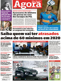 Capa do jornal Agora 28/06/2019