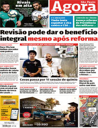 Capa do jornal Agora 30/10/2019