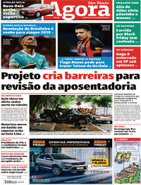 Capa do jornal Agora 30/11/2019