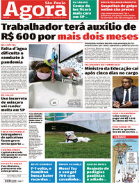 Capa do jornal Agora 01/07/2020