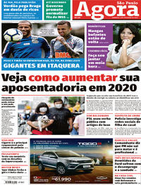Capa do jornal Agora 02/02/2020