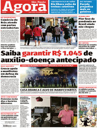 Capa do jornal Agora 02/06/2020