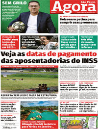 Capa do jornal Agora 03/01/2020