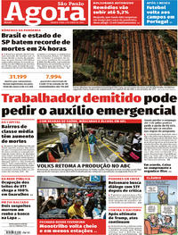 Capa do jornal Agora 03/06/2020