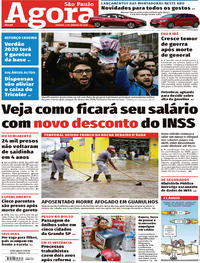 Capa do jornal Agora 04/01/2020