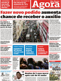 Capa do jornal Agora 05/06/2020