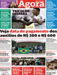 Capa do jornal Agora 07/12/2020