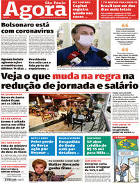 Capa do jornal Agora 08/07/2020