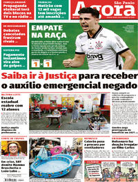 Capa do jornal Agora 08/10/2020