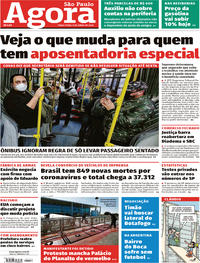 Capa do jornal Agora 09/06/2020