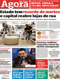 Capa do jornal Agora 10/06/2020