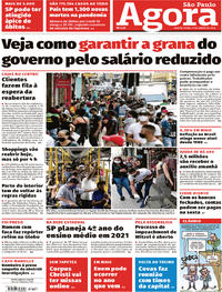 Capa do jornal Agora 11/06/2020