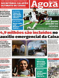 Capa do jornal Agora 13/06/2020