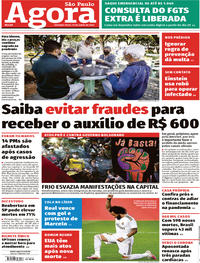 Capa do jornal Agora 15/06/2020