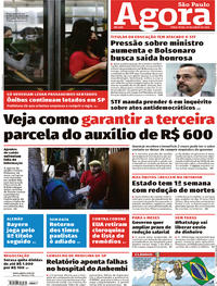 Capa do jornal Agora 16/06/2020